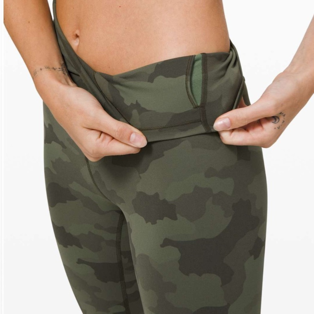 Lululemon Green Camo Align Leggings